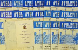 Collection of Wigan Athletic 1978/1979 football programmes all homes and complete (except