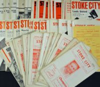 Stoke City home football programme collection from the 1960s with several interesting fixtures