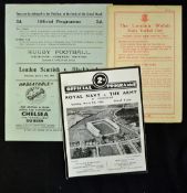 1949 London Scottish v Blackheath rugby programme dated 15th Jan 1949 at Richmond Athletic ground,