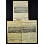 Selection of Wellington Town football programmes all FA Cup matches, to include 1950/51 Hereford