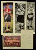 1938/1939 Sheffield United autographs, in pencil, on a cardboard strip (25 in total including