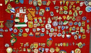 European Rugby Related Pin Badges  mostly enamel and various sizes featuring countries such as