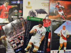 Complete collection England v Wales rugby programmes (H) & (A) from 2005-2013 a complete run of