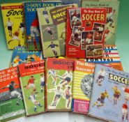 The Boys Book of Soccer Annuals 1950 to 1961 plus 1963 and 1964 all with DJ, generally good (14)