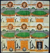 Selection of 1950s Wolverhampton Wanderers football programmes to include 1949/1950 Blackpool 1950/