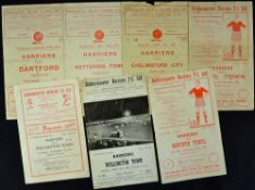 Kidderminster Harriers football programme selection including 1950/51 Dartford, Kettering Town,
