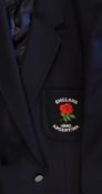 1990 Official England Rugby tour to Argentina Blazer issued to and worn by Roger Uttley c/w