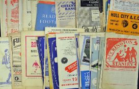 Selection of 1940s/1950s football programmes to include 1947/48 Millwall v Cardiff City, 1948/49