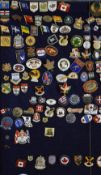 Canada Rugby Related Pin Badge selection mostly enamel, featuring 12 provinces, Rugby over 40s