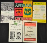 1962 Australian Tour to New Zealand rugby programmes including v Counties 11th Aug, Wairarapa 18th