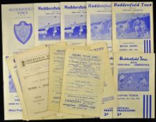 Selection of Huddersfield Town home football programmes 1945/1946 Sheffield Utd, Grimsby Town 1948/