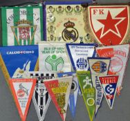 Selection of Interesting Football Pennants to include Cordoba C.F, F.C Koln, Górnik Zabrze,