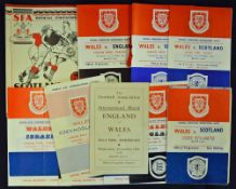 Selection of Wales international football programmes to include 1948 England v Wales (Villa Park),