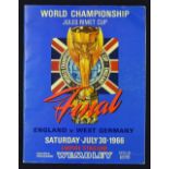 1966 World Cup Final football programme England v West Germany an original match day Wembley