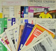 Collection of Scottish fixtures mainly 1960s football programmes and including 1956/1957 Cowdenbeath