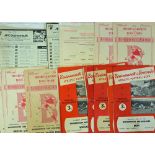 Collection of Bournemouth programmes 1957-1968 to include 1959 v Portsmouth (F) plus reserve issues,