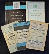 Collection of Cardiff Rugby Club programmes vs Overseas Tourists from 1960 onwards to include v