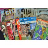 Mixed lot of football programmes/memorabilia to include Manchester City homes & aways plus big match