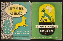 1956 South Africa Tour of New Zealand programmes to incl v New Zealand Maoris played at Eden Park