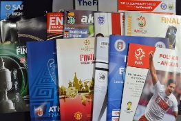 European International Football Memorabilia Ex-journalists collection of UEFA Competitions Finals (