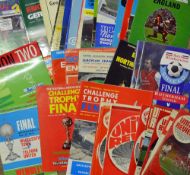 Quantity of mostly modern football programmes to include big match selection 1972, 1982 and 1985