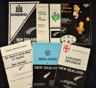 1983 New Zealand Rugby Tour to England and Scotland programmes to include v Edinburgh 26th Oct, v