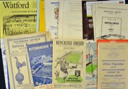 Selection of Reserve match football programmes mostly 1940s/1950s with the balance more modern