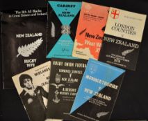 1978 New Zealand Rugby Tour to UK English and Welsh programmes incl The Official All Blacks Tour