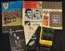 Collection of 1970s New Zealand All Blacks rugby tour to South Africa programmes to incl vs Natal '