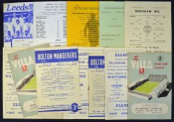 Collection of 1950s Reserve programmes to include 1953/1954 Bolton Wanderers v Burnley, Aston