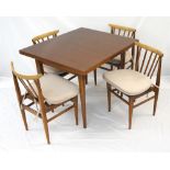 RETRO MAHOGANY DRAW LEAF DINING TABLE