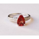 GEM AND DIAMOND SET DRESS RING