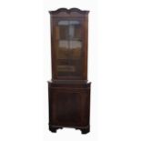 MAHOGANY CORNER CUPBOARD