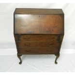 FIGURED WALNUT BUREAU