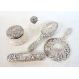 SILVER DRESSING TABLE SET