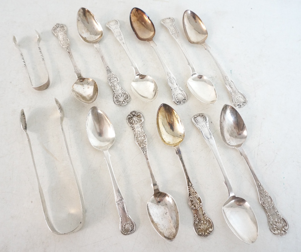 SELECTION OF 19th CENTURY SILVER FLATWAR
