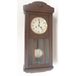 OAK CASED REGULATOR WALL CLOCK