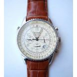 GENTLEMAN'S ROTARY CHRONOSPEED WRISTWATCH
the cream dial with subsidiary dials and date aperture,