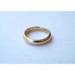 EIGHTEEN CARAT GOLD RING
circa 1914, by Mappin & Webb, ring size K , approximately 4.