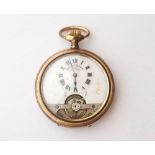 GOLD PLATED POCKET WATCH
with top winder,