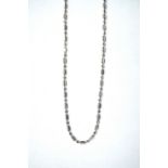 EIGHTEEN CARAT WHITE GOLD FANCY LINK NECK CHAIN
approximately 7.