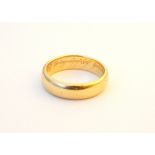 GENTLEMAN'S NINE CARAT GOLD WEDDING BAND
ring size P-Q,