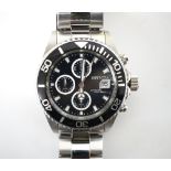 GENTLEMAN'S 'INVICTA' 200m STAINLESS STEEL CHRONOGRAPH
model 1003,