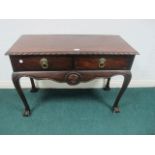 A CHIPPENDALE STYLE MAHOGANY SIDE TABLE