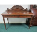 A REGENCY MAHOGANY SIDE TABLE the rectan