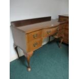 A MAHOGANY DRESSING TABLE the rectangula