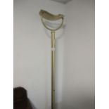 A BRASS FLOOR STANDARD LAMP (AF)