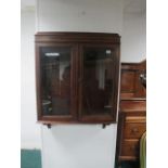 AN EDWARDIAN MAHOGANY DISPLAY CABINET th