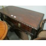 A CHIPPENDALE STYLE MAHOGANY SIDE TABLE