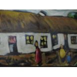 STUDY OF COTTAGE AND FIGURES
Oil on Board
Indistinctly Signed Lower Right
A Pair
36cm x 57cm